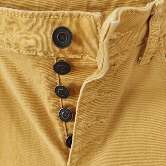 Time and Tru Women's Wide Leg Pants, Mustard Yellow, Size 8 - Picture 3 of 3